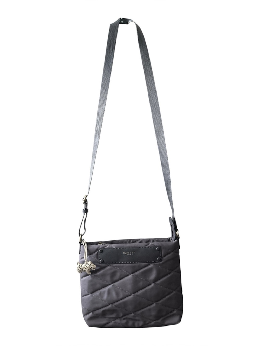 Radley London Charleston quilted nylon crossbody bag with spotted Scotty charm